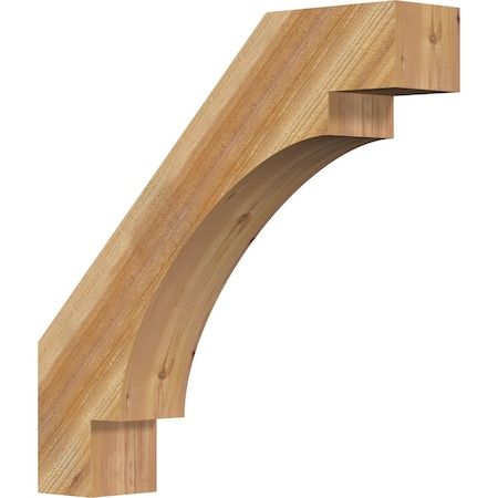 Ekena Millwork 6"W x 30"D x 30"H Merced Rough Sawn Knee Brace, Western Red Cedar BRC06X30X30MRC00RWR